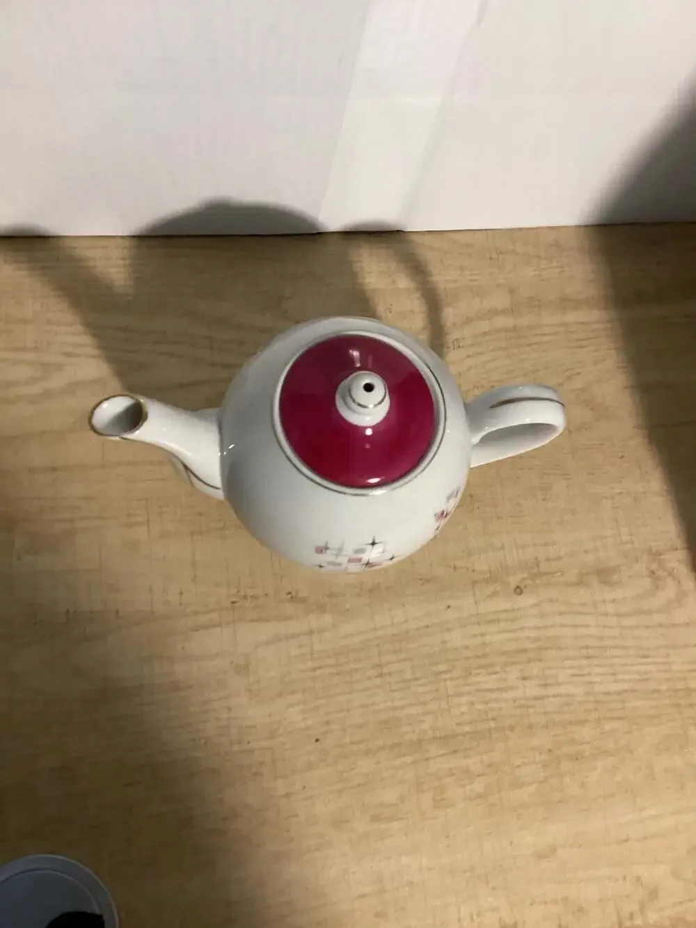 Vintage Grantcrest Mid Century Modern Atomic Starburst Teapot with Lid Japan
